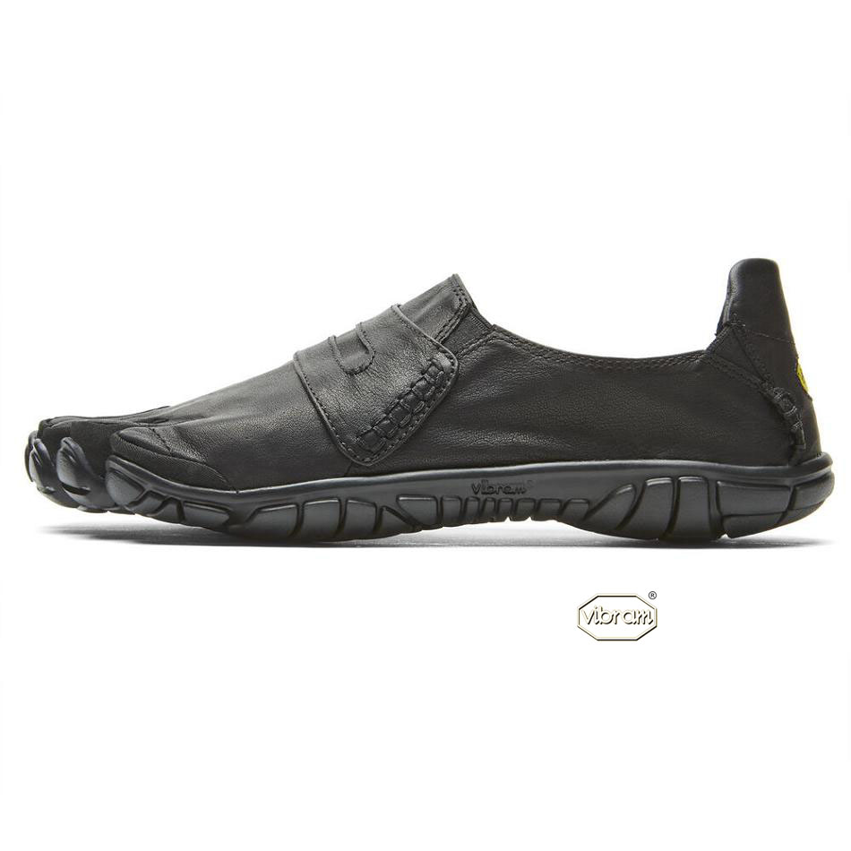 Men's Vibram CVT-Leather Casual Shoes Black | AUG79