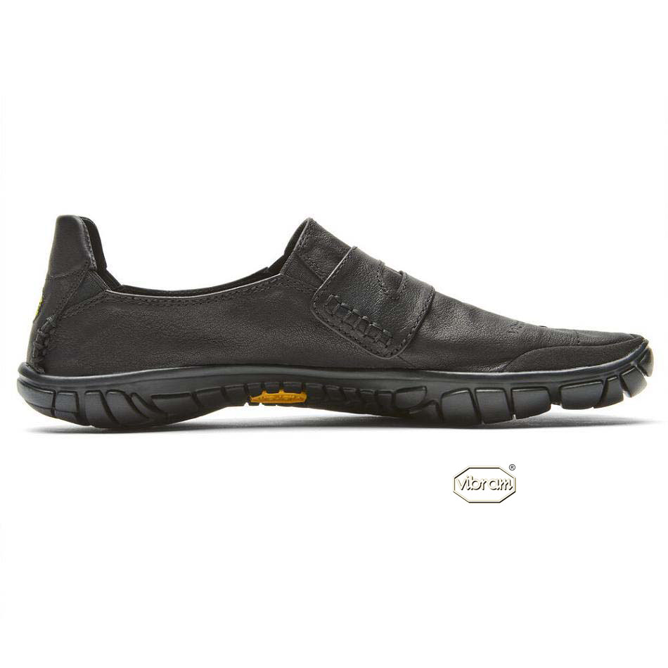 Men's Vibram CVT-Leather Casual Shoes Black | AUG79