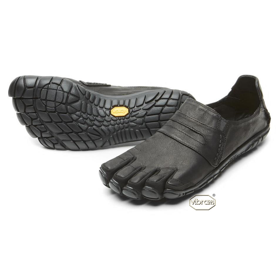 Men\'s Vibram CVT-Leather Casual Shoes Black | AUG79