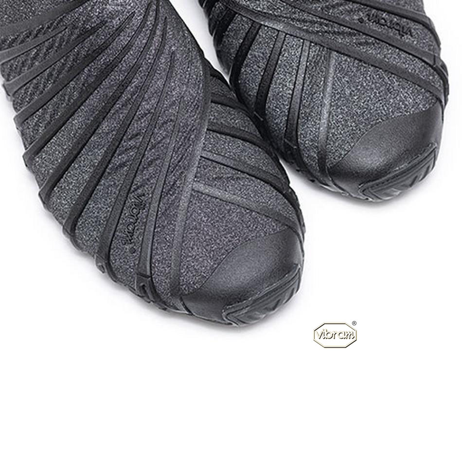 Men's Vibram Furoshiki EcoFree Shoes Black | AUN23