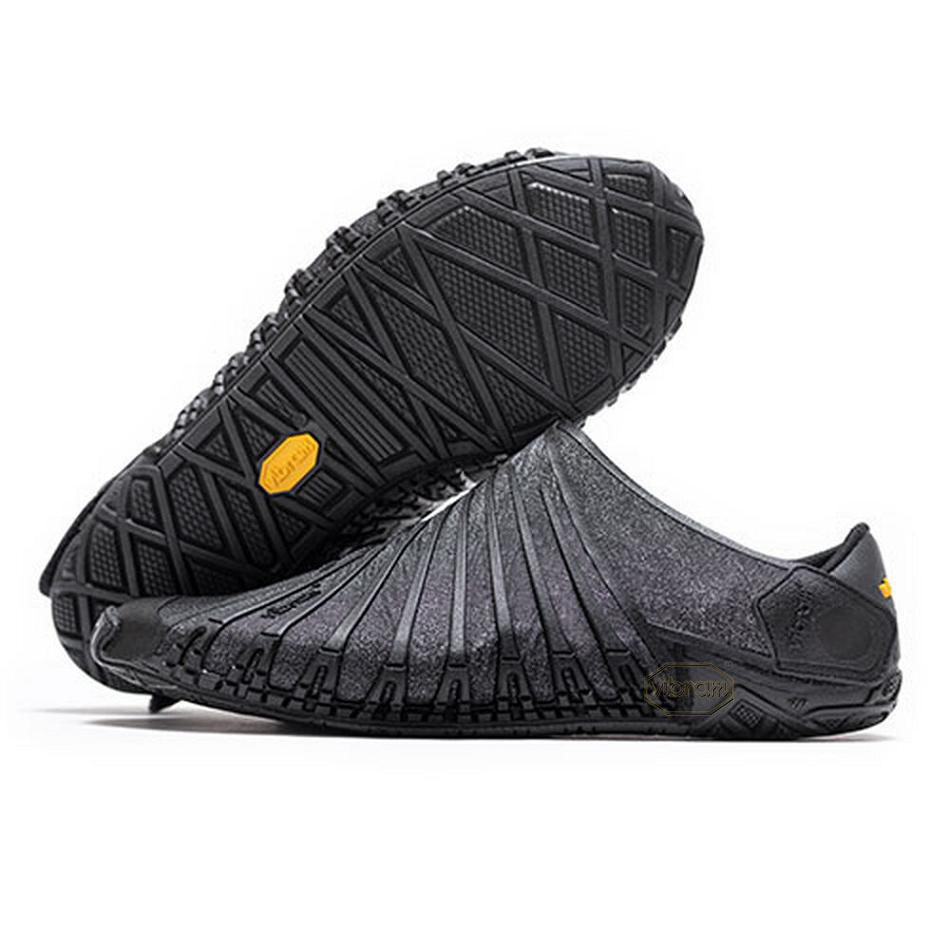 Men\'s Vibram Furoshiki EcoFree Shoes Black | AUN23