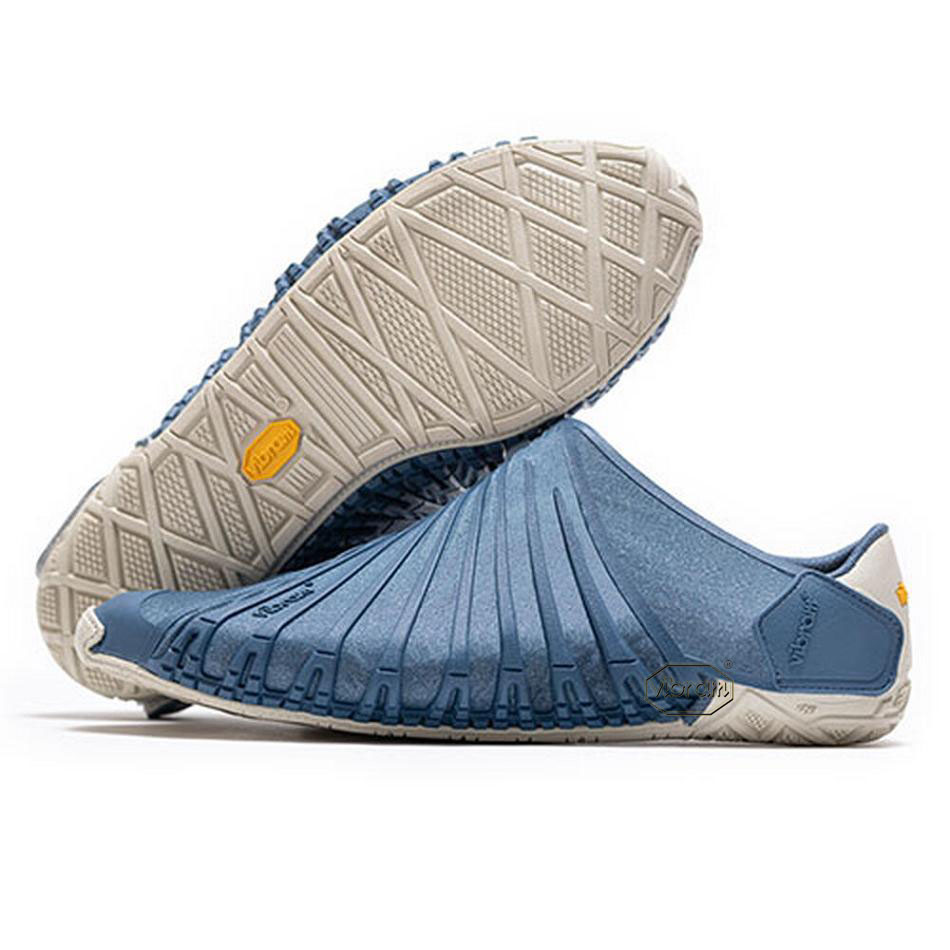 Men\'s Vibram Furoshiki EcoFree Shoes Blue | AUK34