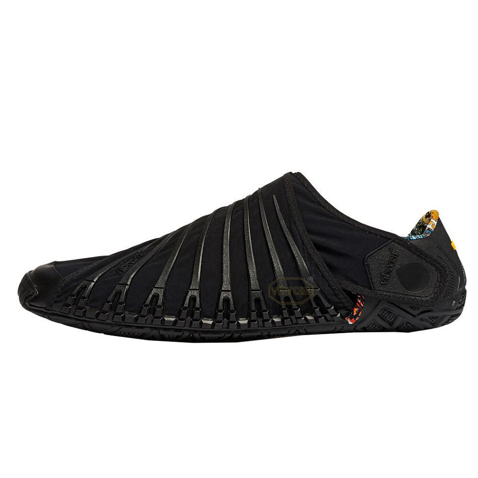 Men's Vibram Furoshiki Shoes Black | AUV90