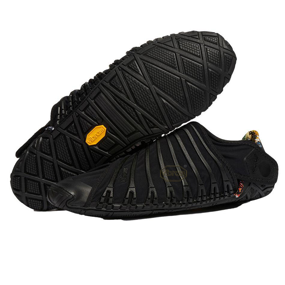 Men\'s Vibram Furoshiki Shoes Black | AUV90