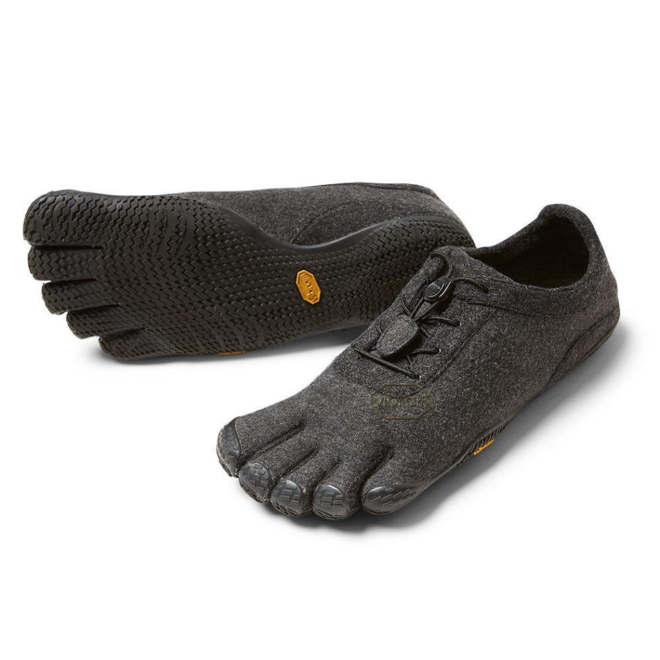 Men\'s Vibram KSO ECO Wool Casual Shoes Grey / Black | AUJ63