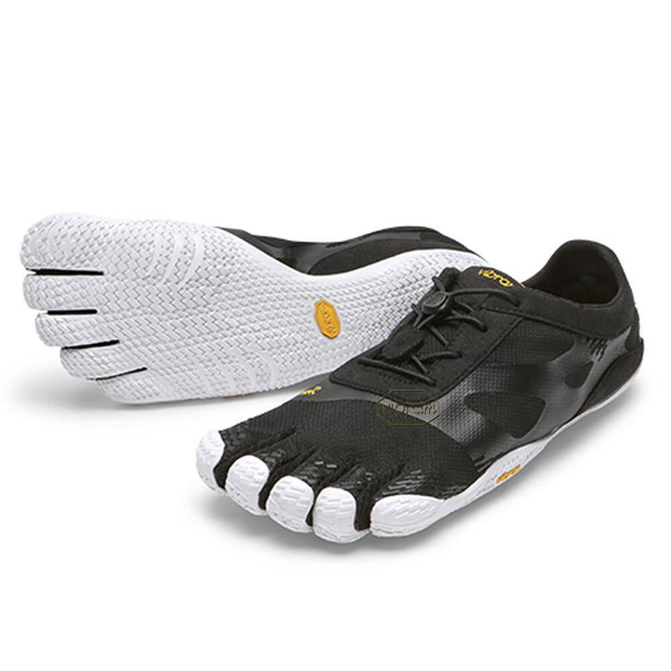 Men\'s Vibram KSO EVO Training Shoes Black / White | AUP53