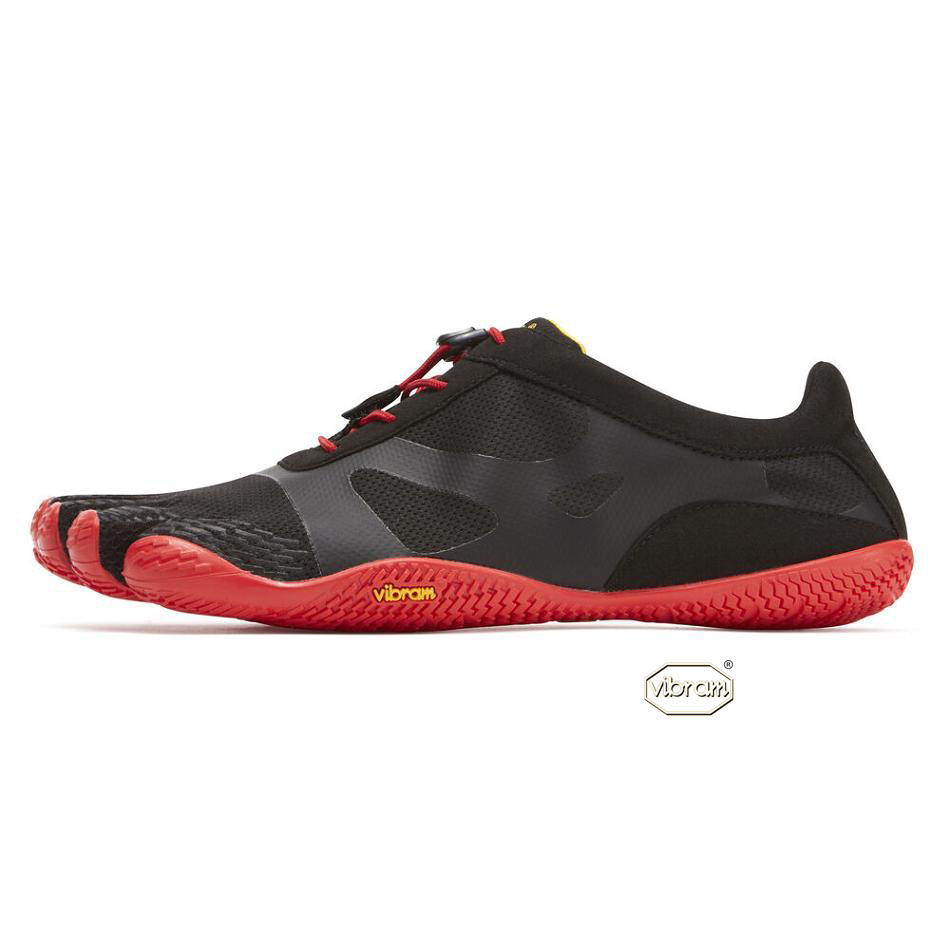 Men's Vibram KSO EVO Training Shoes Black / Red | AUT02