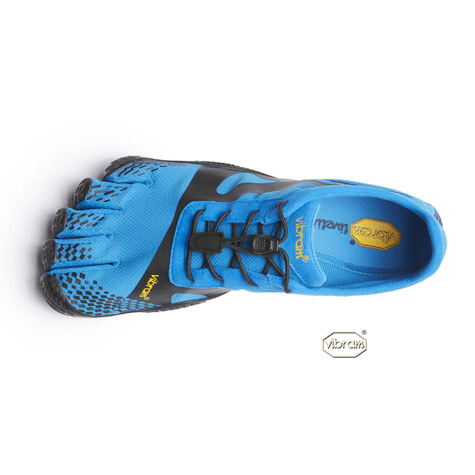 Men's Vibram KSO EVO Training Shoes Blue / Black | AUX91