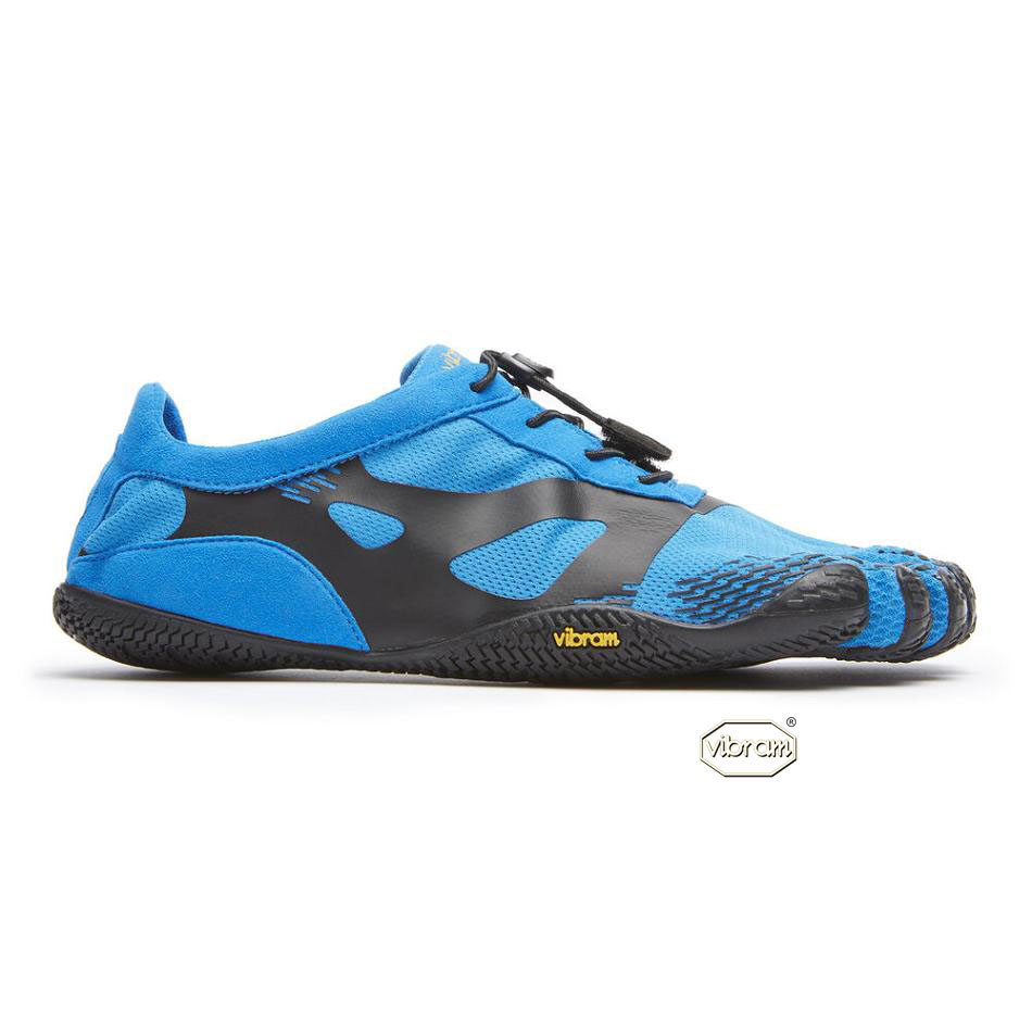 Men's Vibram KSO EVO Training Shoes Blue / Black | AUX91