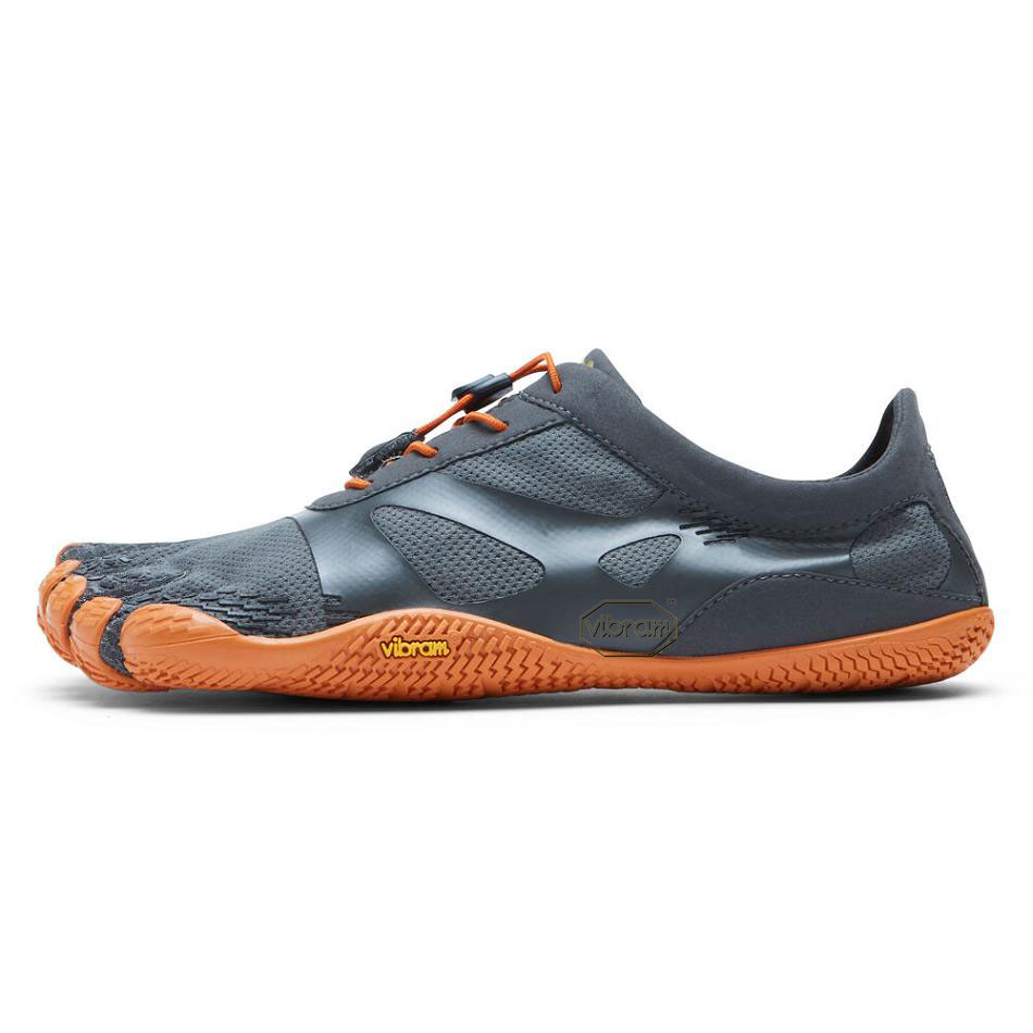 Men's Vibram KSO EVO Training Shoes Grey / Orange | AUH62