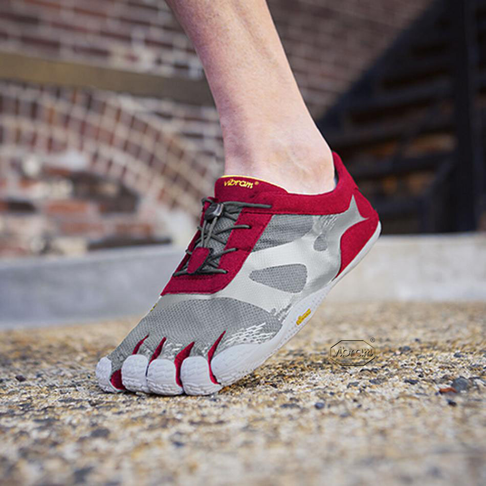 Men's Vibram KSO EVO Training Shoes Grey / Red | AUT74