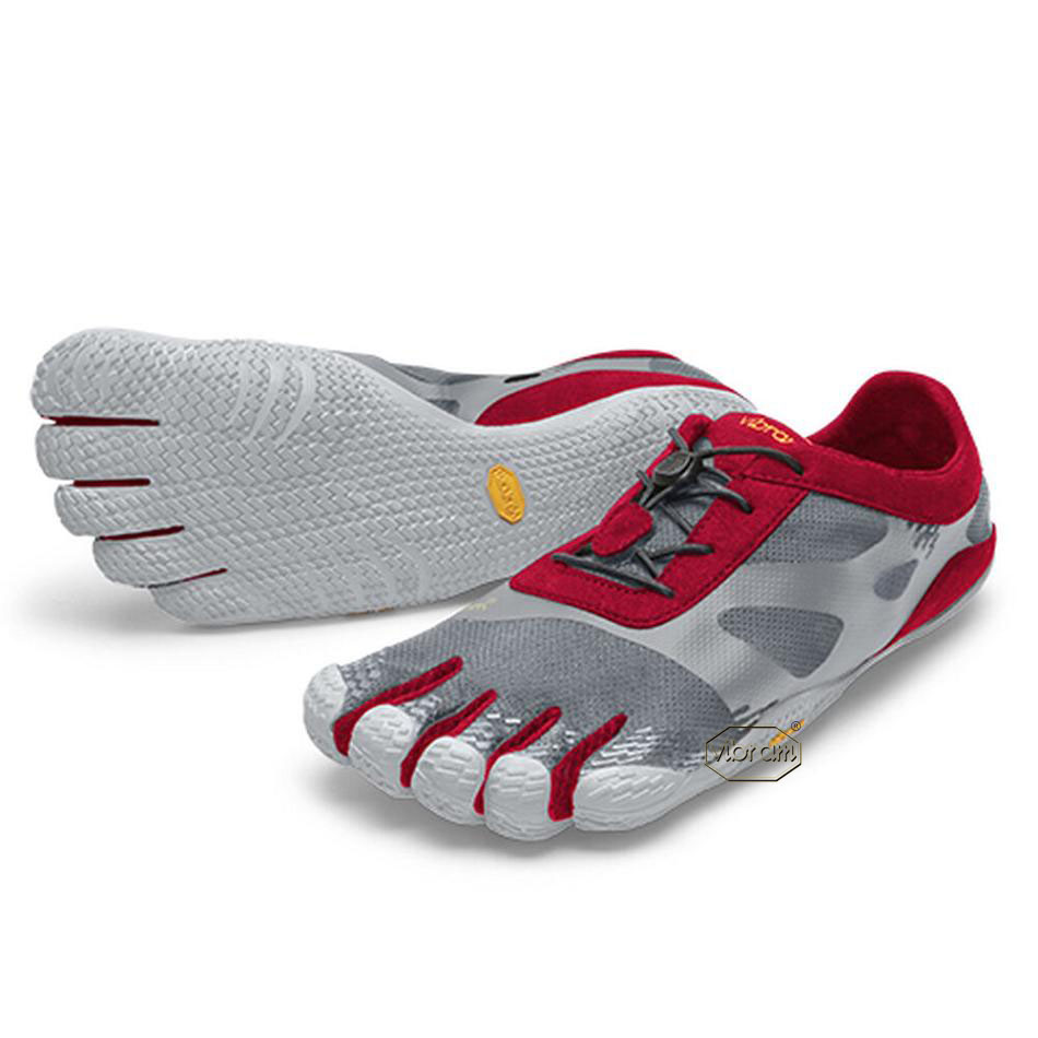 Men\'s Vibram KSO EVO Training Shoes Grey / Red | AUT74