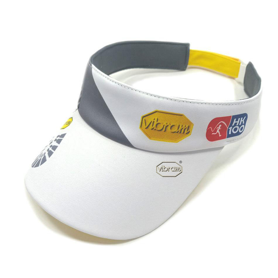 Men\'s Vibram Sport Visor Hats Grey / White / Yellow | AUD08