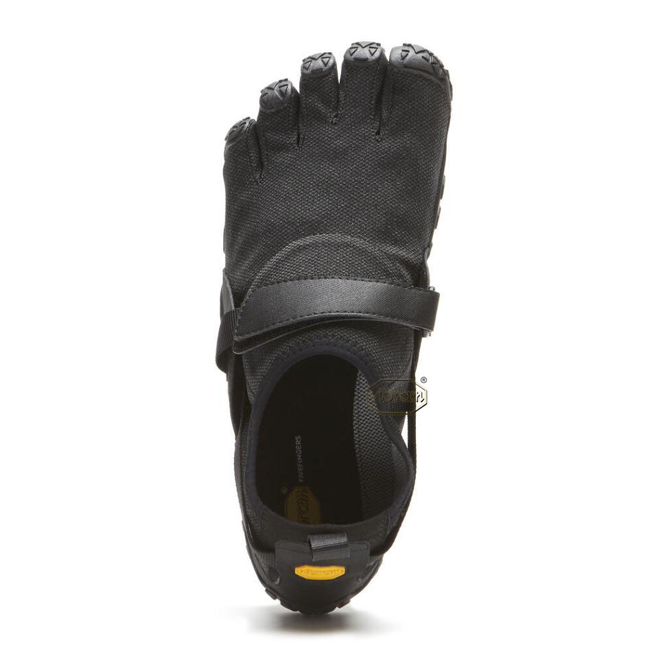 Men's Vibram Spyridon EVO Hiking Shoes Black | AUC68