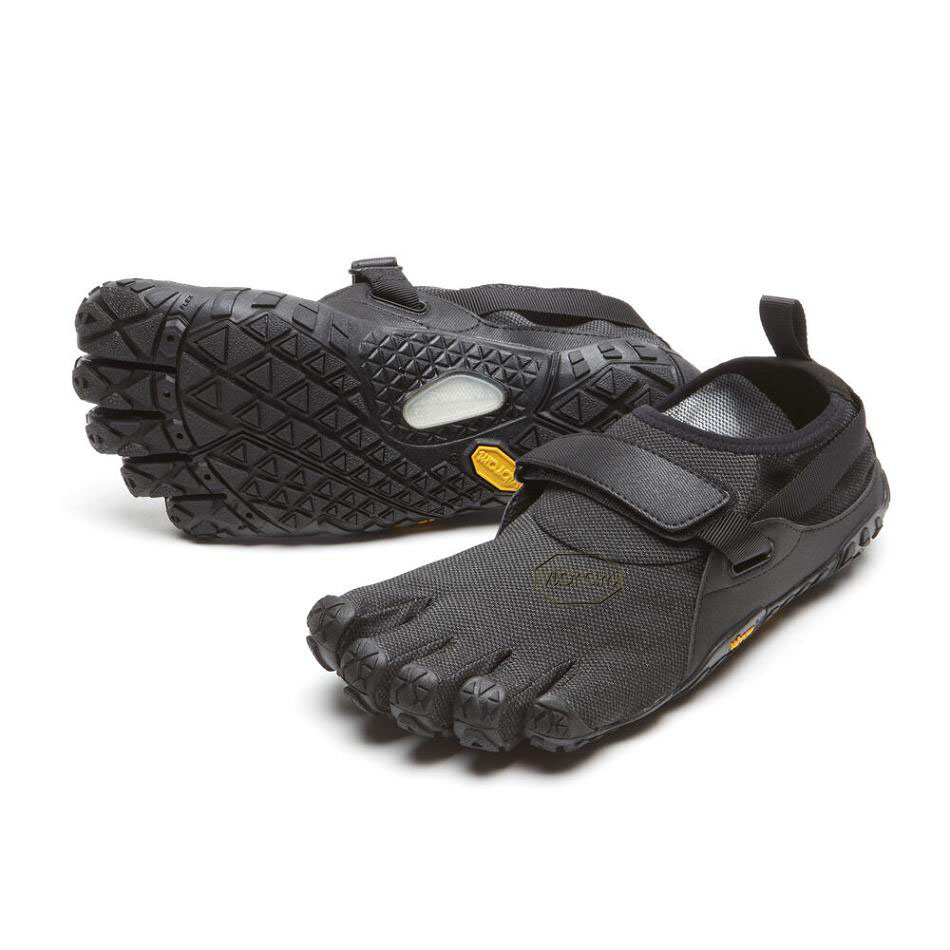 Men\'s Vibram Spyridon EVO Hiking Shoes Black | AUC68