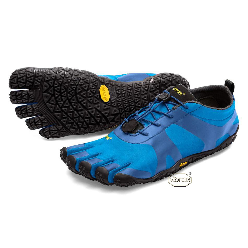 Men\'s Vibram V-Alpha Training Shoes Blue / Black | AUJ60