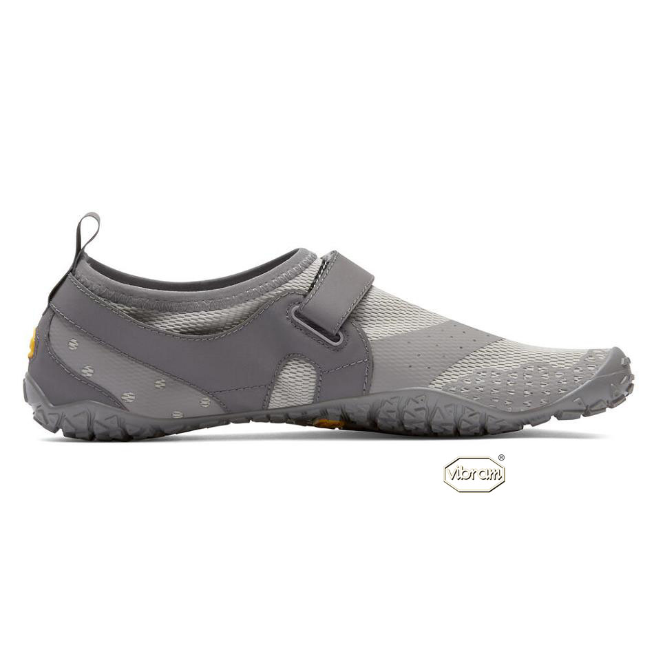 Men's Vibram V-Aqua Water Shoes Grey | AUZ39