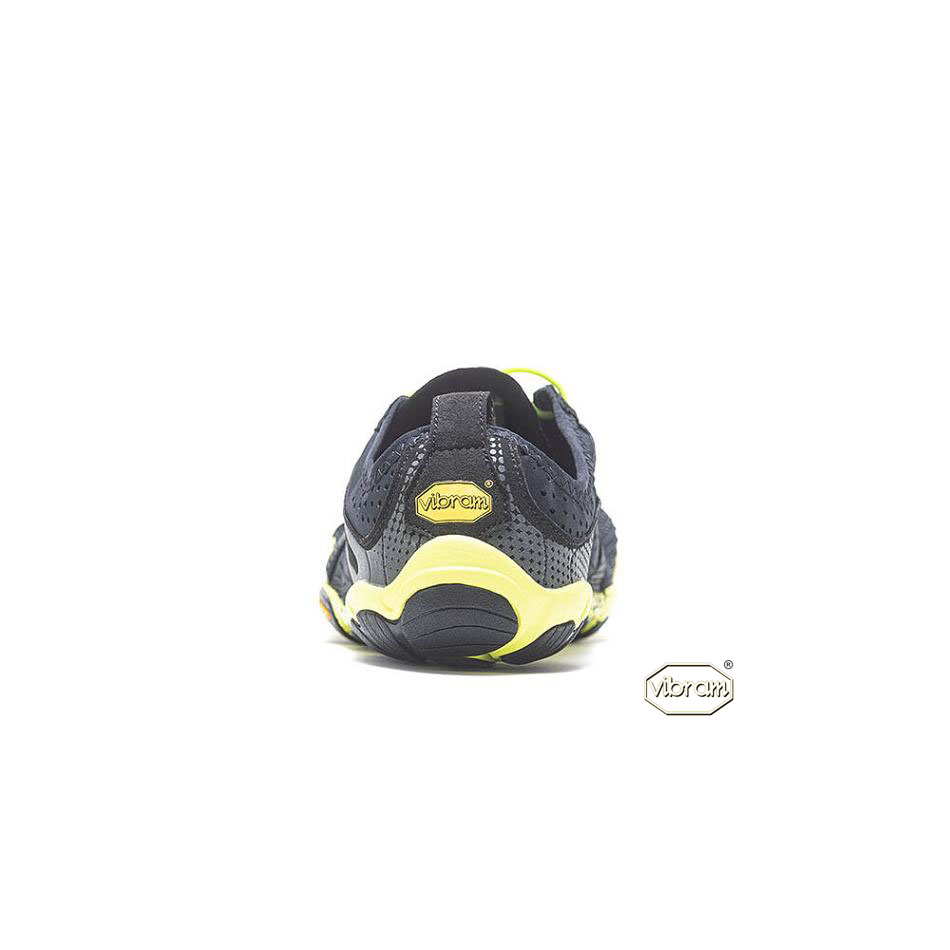 Men's Vibram V-Run Running Shoes Black / Yellow | AUG61