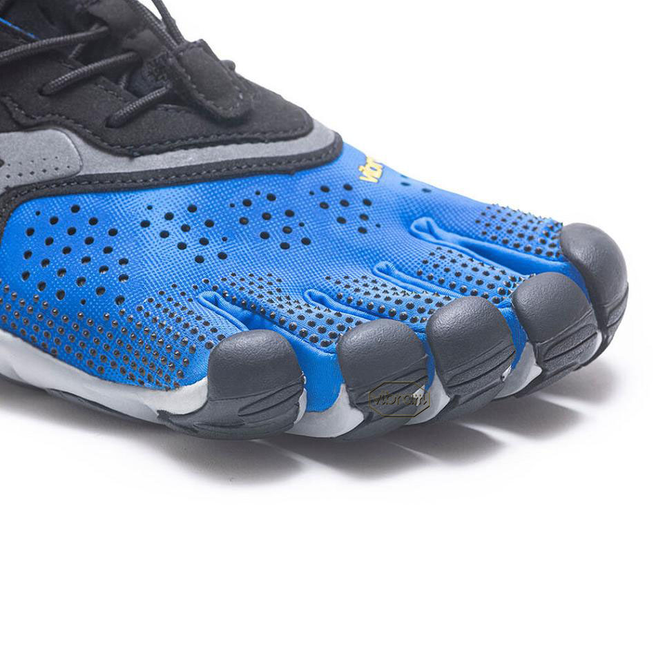 Men's Vibram V-Run Running Shoes Blue / Black | AUG07