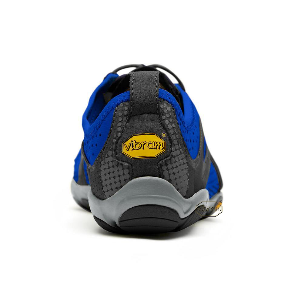 Men's Vibram V-Run Training Shoes Blue / Black | AUV39