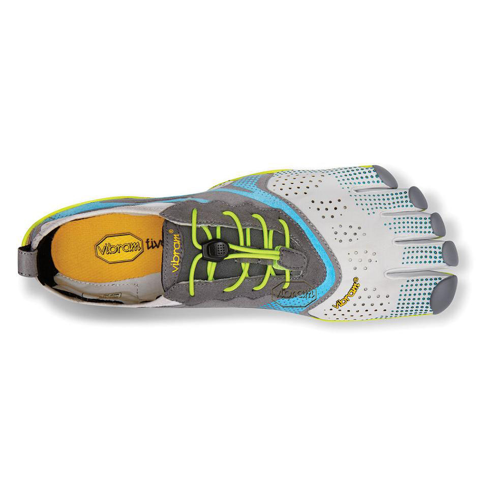 Men's Vibram V-Run Training Shoes Grey / Blue | AUR46