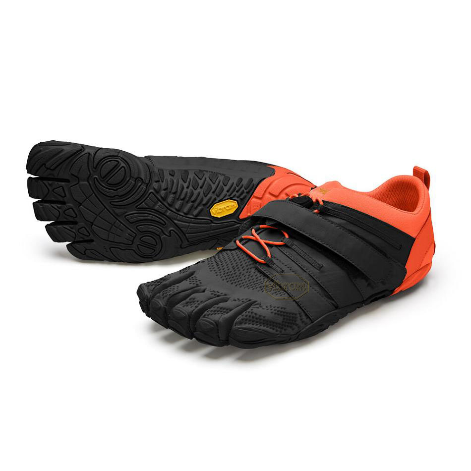 Men\'s Vibram V-Train 2.0 Training Shoes Black / Orange | AUW74