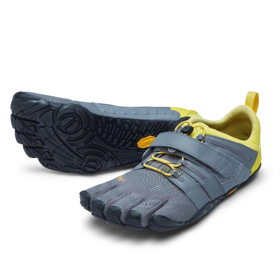 Men\'s Vibram V-Train 2.0 Training Shoes Grey / Yellow / Black | AUZ15