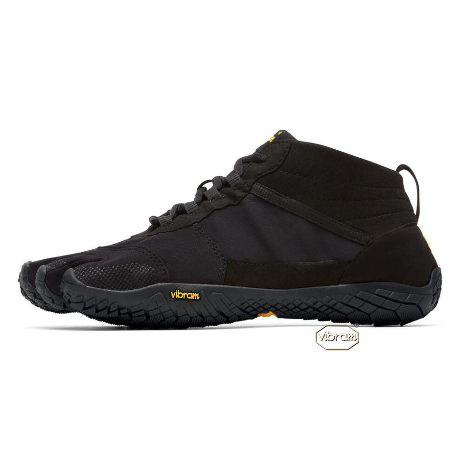 Men's Vibram V-Trek Casual Shoes Black | AUV15