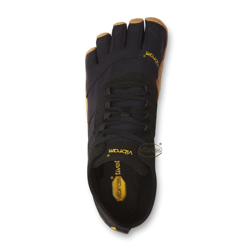 Men's Vibram V-Trek Casual Shoes Black | AUY72