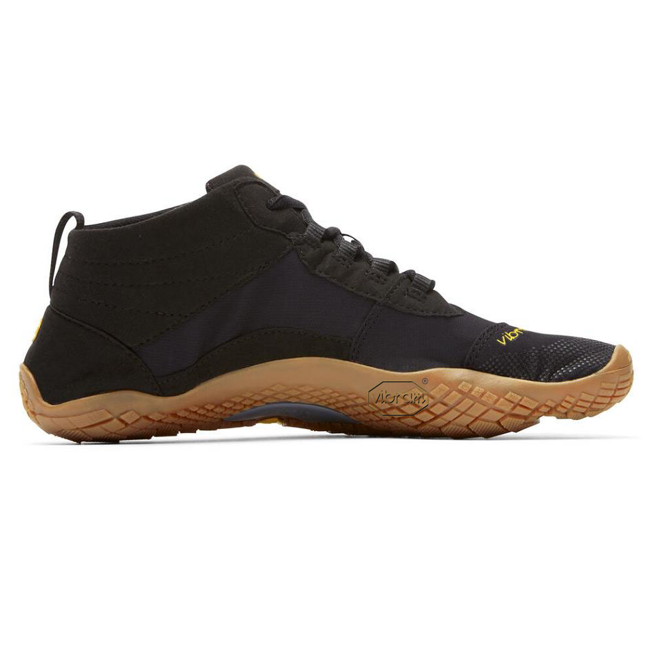 Men's Vibram V-Trek Casual Shoes Black | AUY72