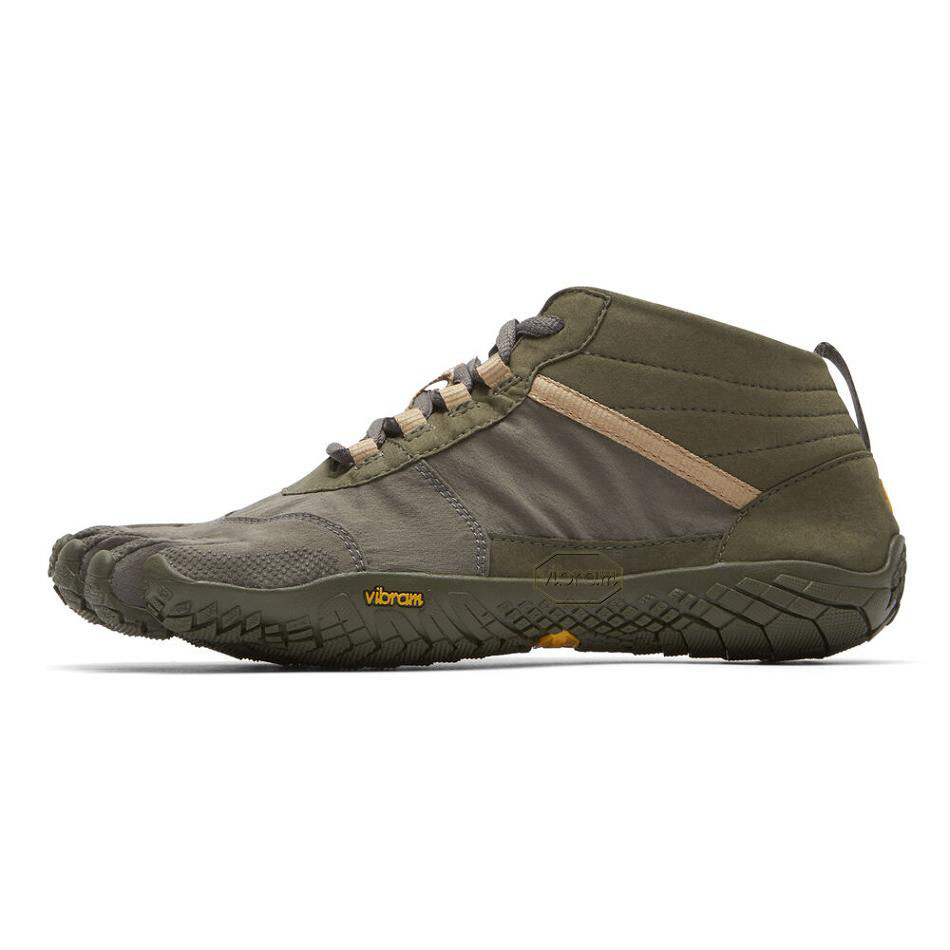 Men's Vibram V-Trek Casual Shoes Dark Grey | AUR01