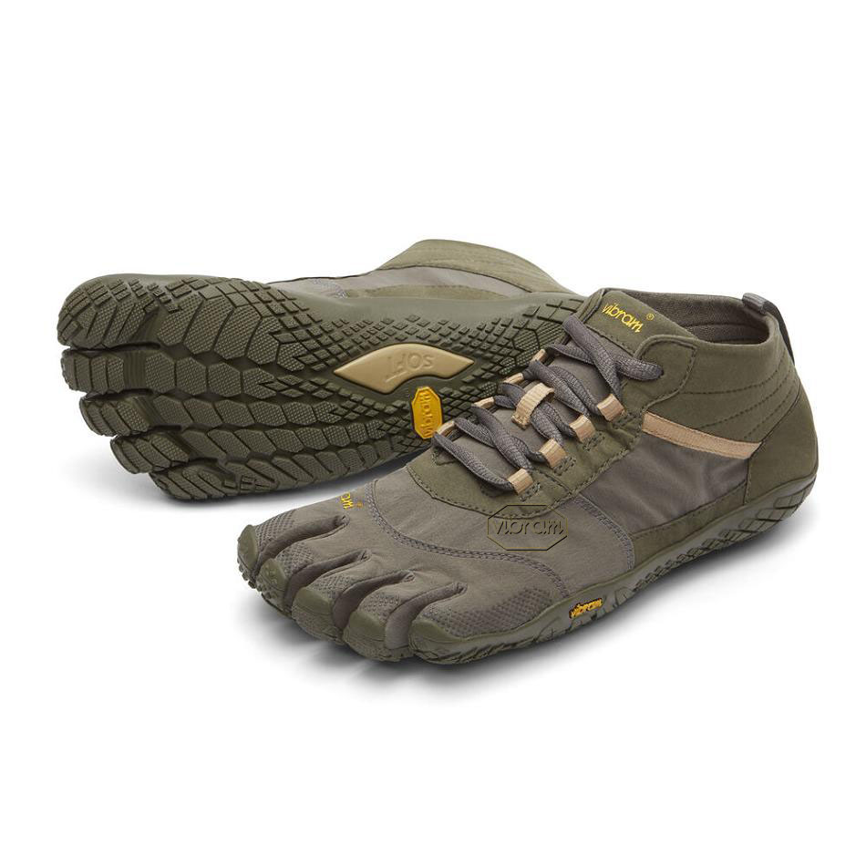 Men\'s Vibram V-Trek Casual Shoes Dark Grey | AUR01