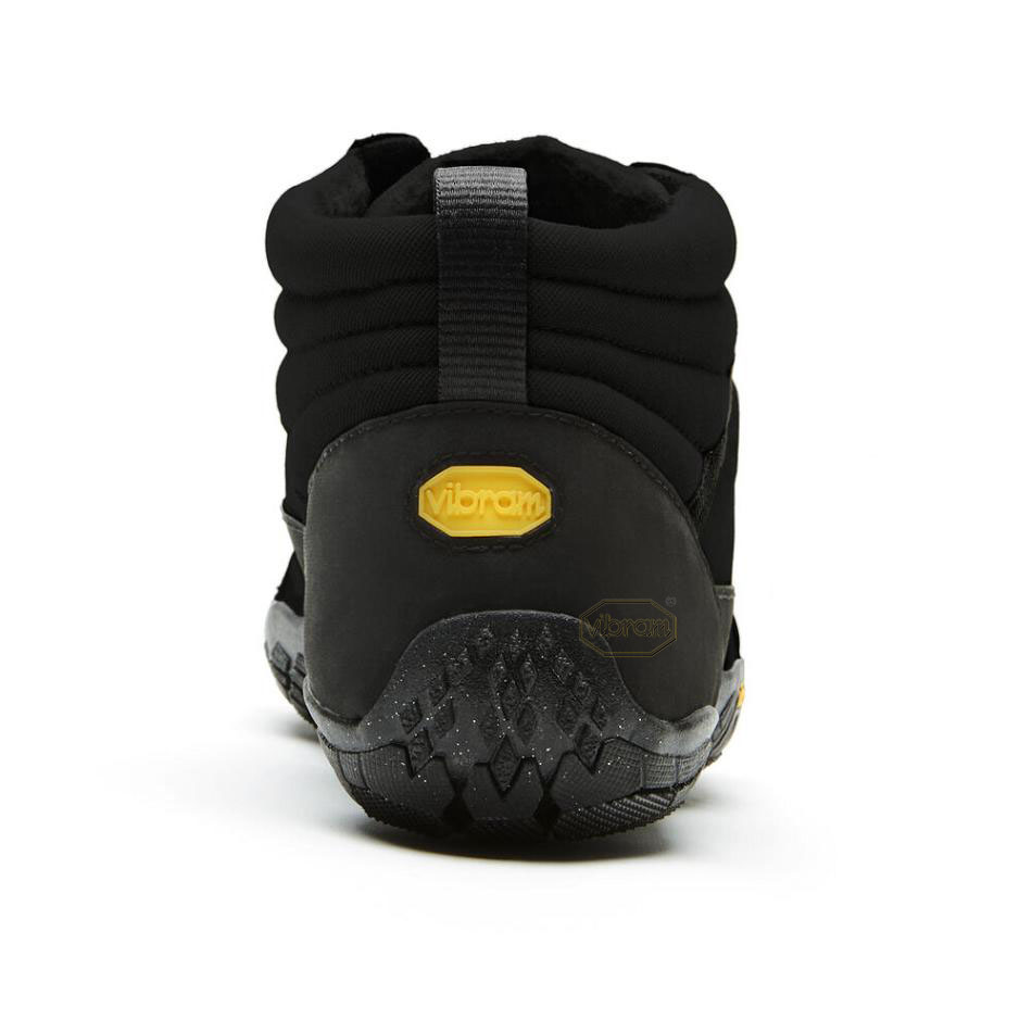 Men's Vibram V-Trek Insulated Casual Shoes Black | AUF33