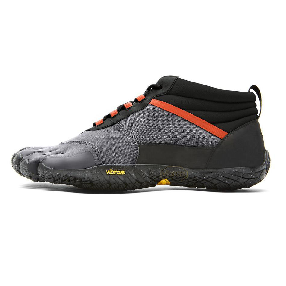 Men's Vibram V-Trek Insulated Casual Shoes Black / Grey / Red | AUH35