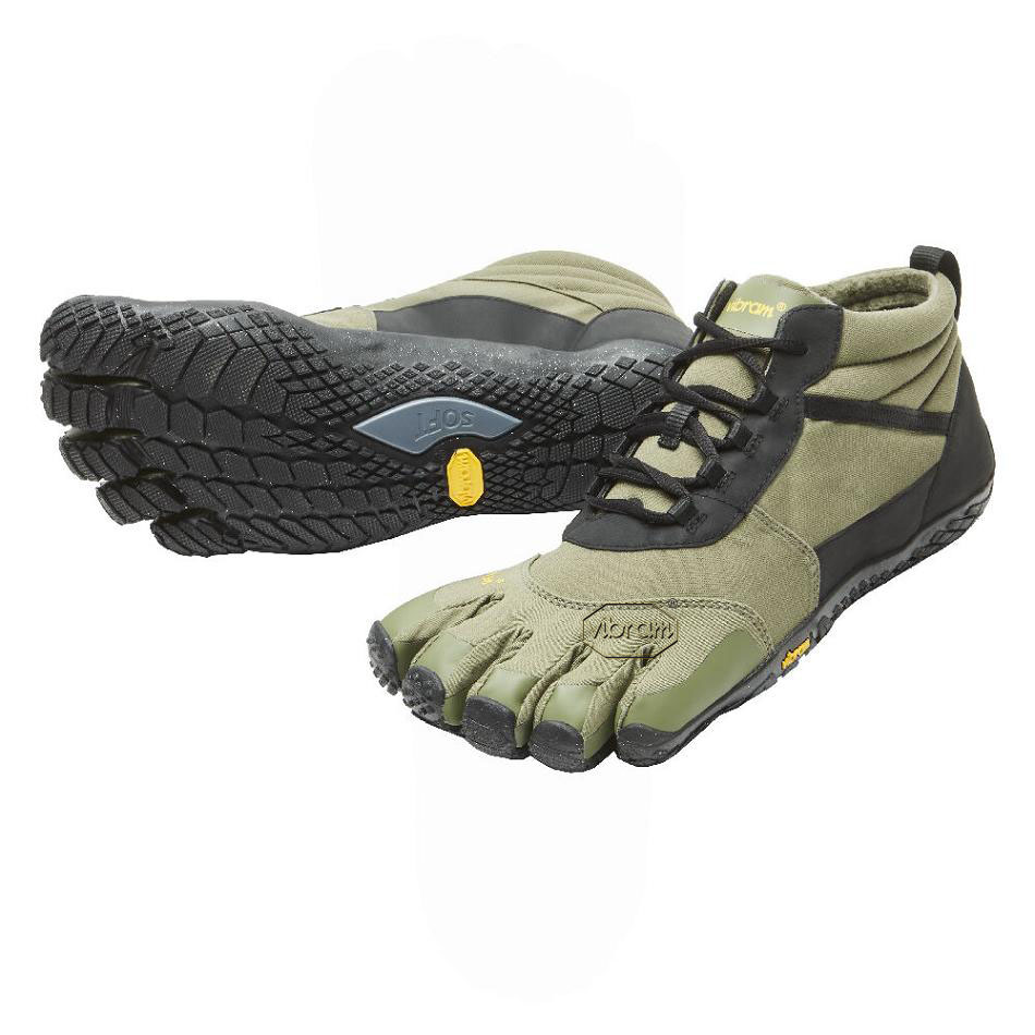 Men\'s Vibram V-Trek Insulated Hiking Shoes Black | AUQ43