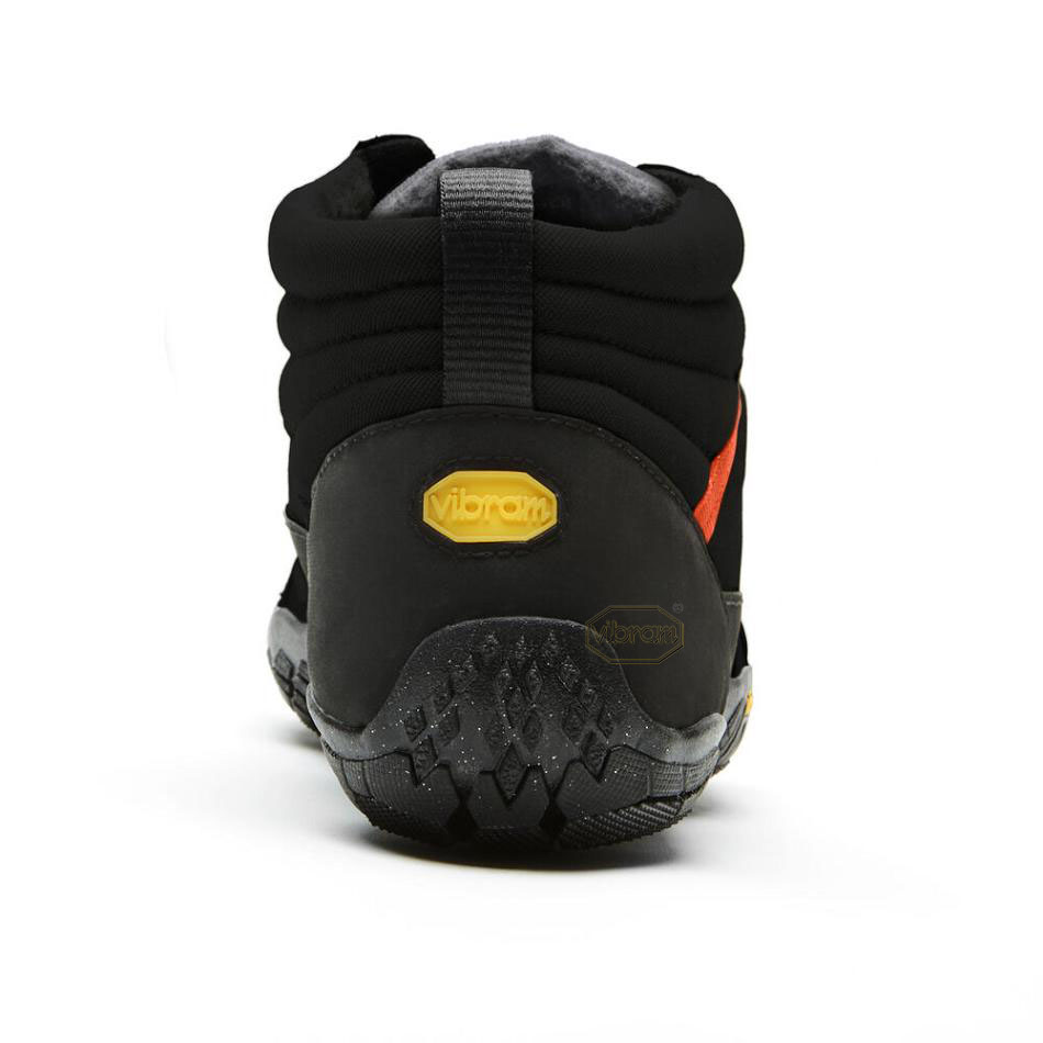 Men's Vibram V-Trek Insulated Hiking Shoes Black / Grey / Red | AUV18