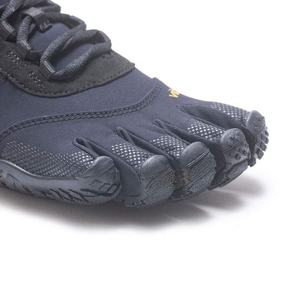 Men's Vibram V-Trek Trail Running Shoes Black | AUT47