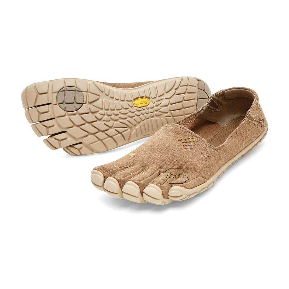 Women\'s Vibram CVT-Hemp Casual Shoes Khaki | AUA27