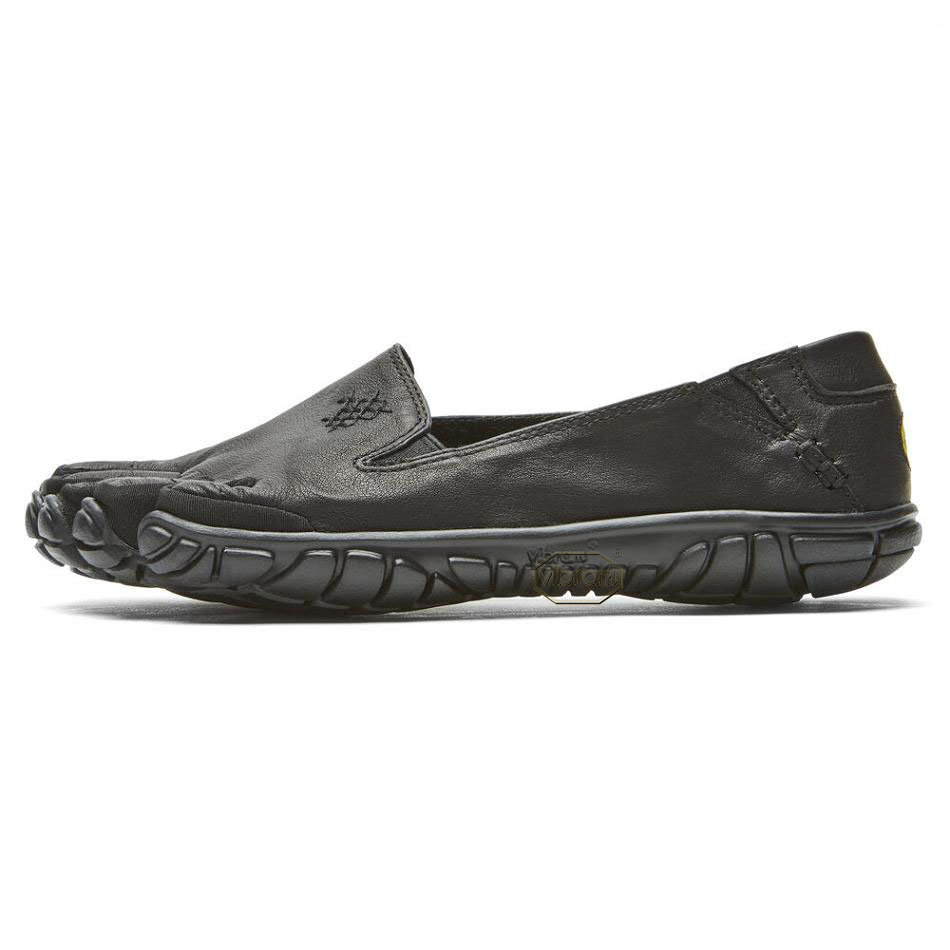 Women's Vibram CVT-Leather Casual Shoes Black | AUC17