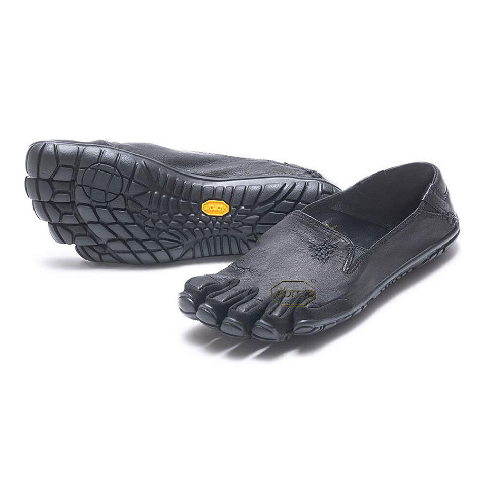 Women\'s Vibram CVT-Leather Casual Shoes Black | AUC17