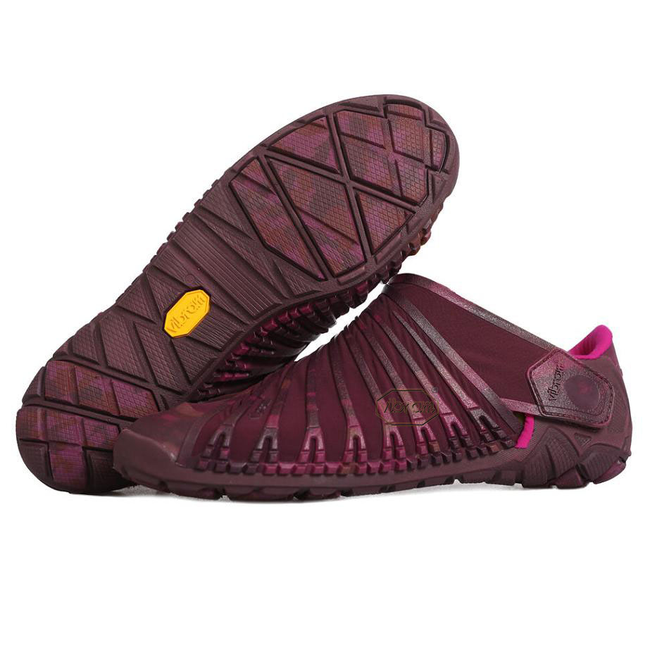 Women\'s Vibram Furoshiki Evo Shoes Burgundy | AUB64