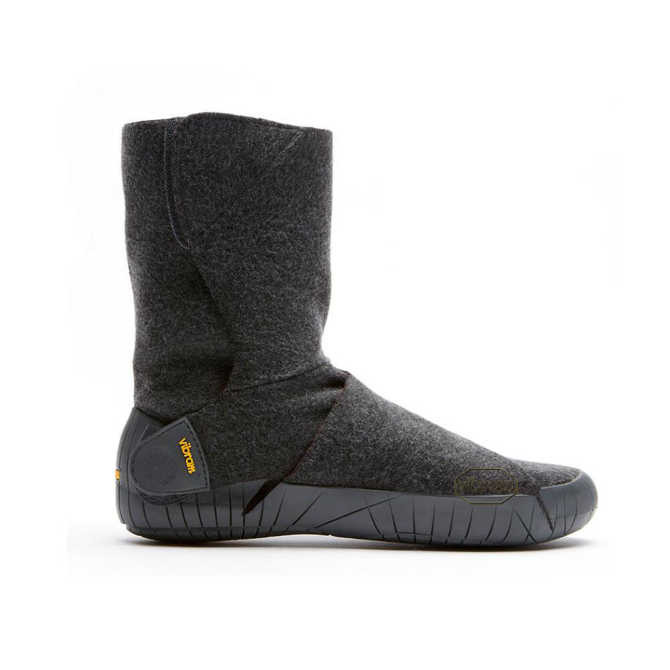 Women's Vibram Furoshiki Russian Felt Mid Boots Grey | AUB40