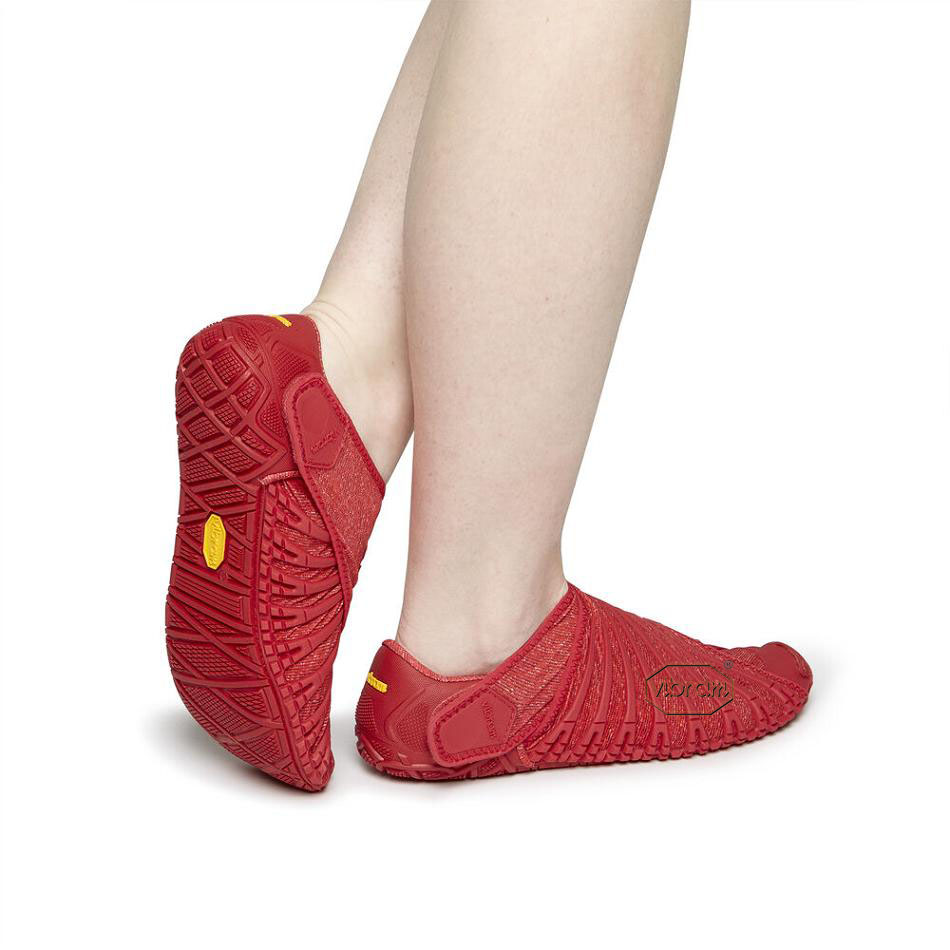 Women's Vibram Furoshiki Shoes Red | AUF36