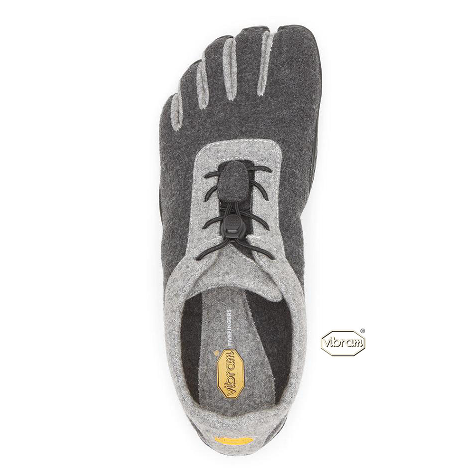 Women's Vibram KSO ECO Wool Casual Shoes Grey / Black | AUB22