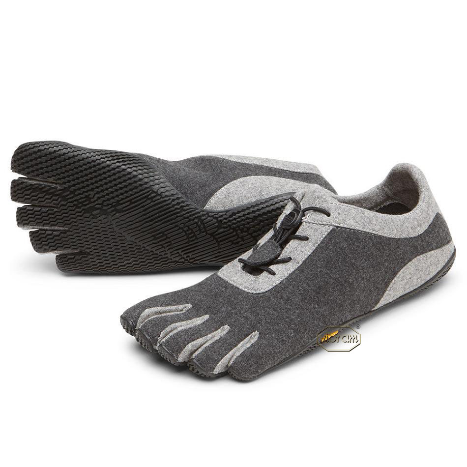 Women\'s Vibram KSO ECO Wool Casual Shoes Grey / Black | AUB22