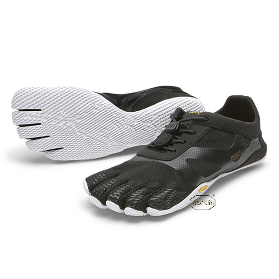 Women\'s Vibram KSO EVO Training Shoes Black / White | AUH08