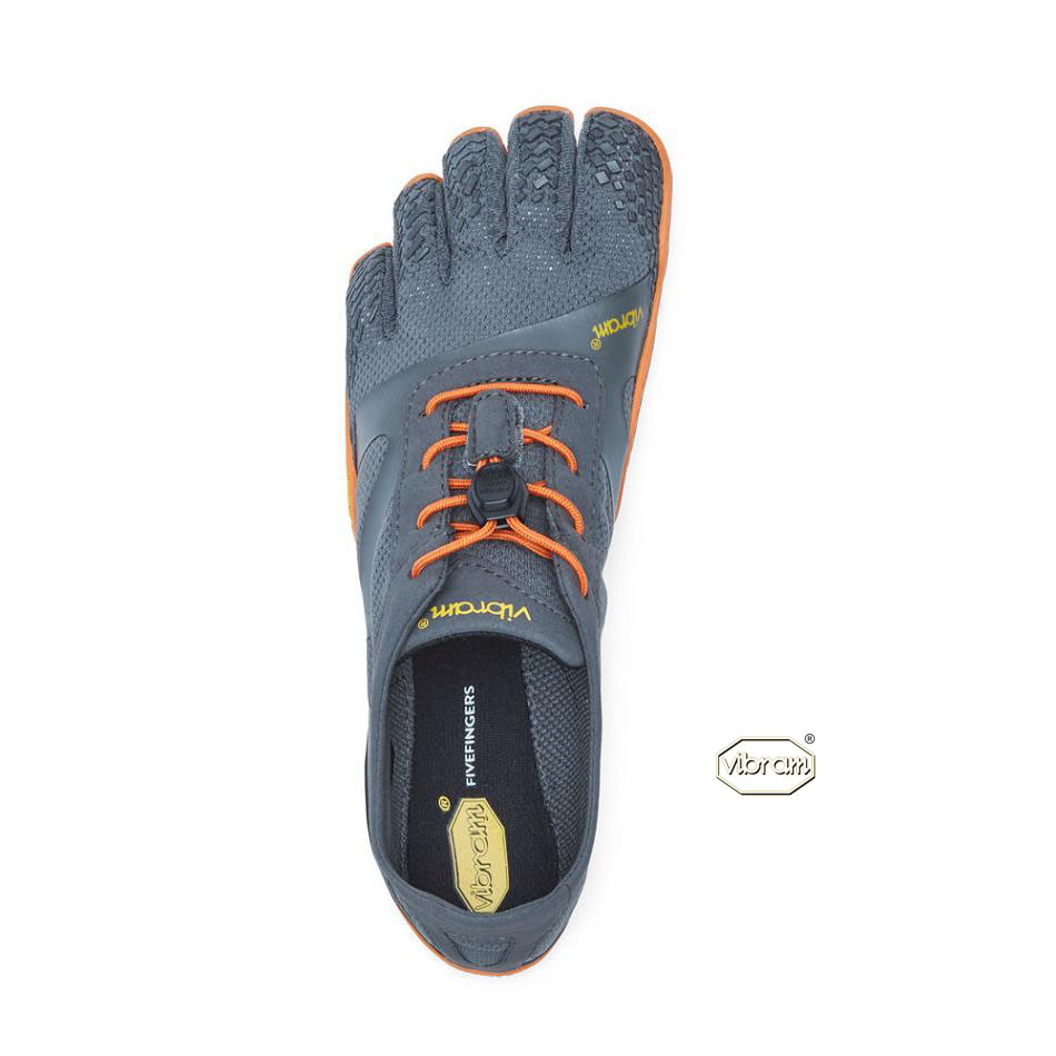 Women's Vibram KSO EVO Training Shoes Grey / Orange | AUG82