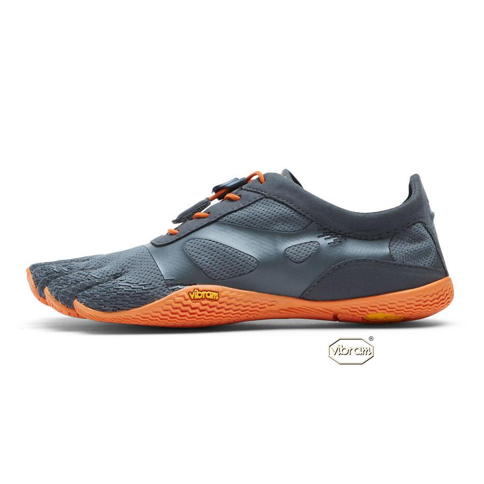 Women's Vibram KSO EVO Training Shoes Grey / Orange | AUG82