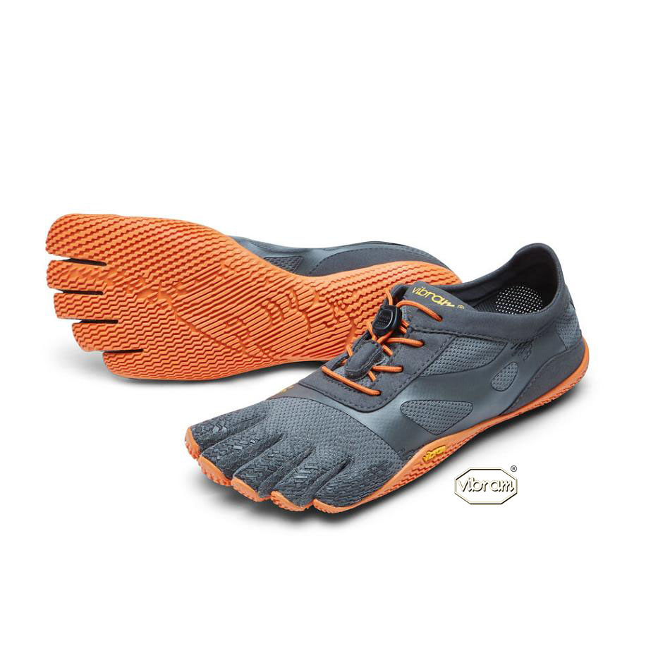 Women\'s Vibram KSO EVO Training Shoes Grey / Orange | AUG82