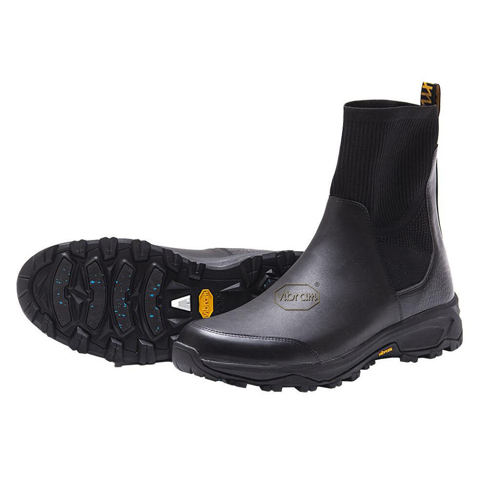 Women's Vibram Luxury Rubber Boots Black | AUP80